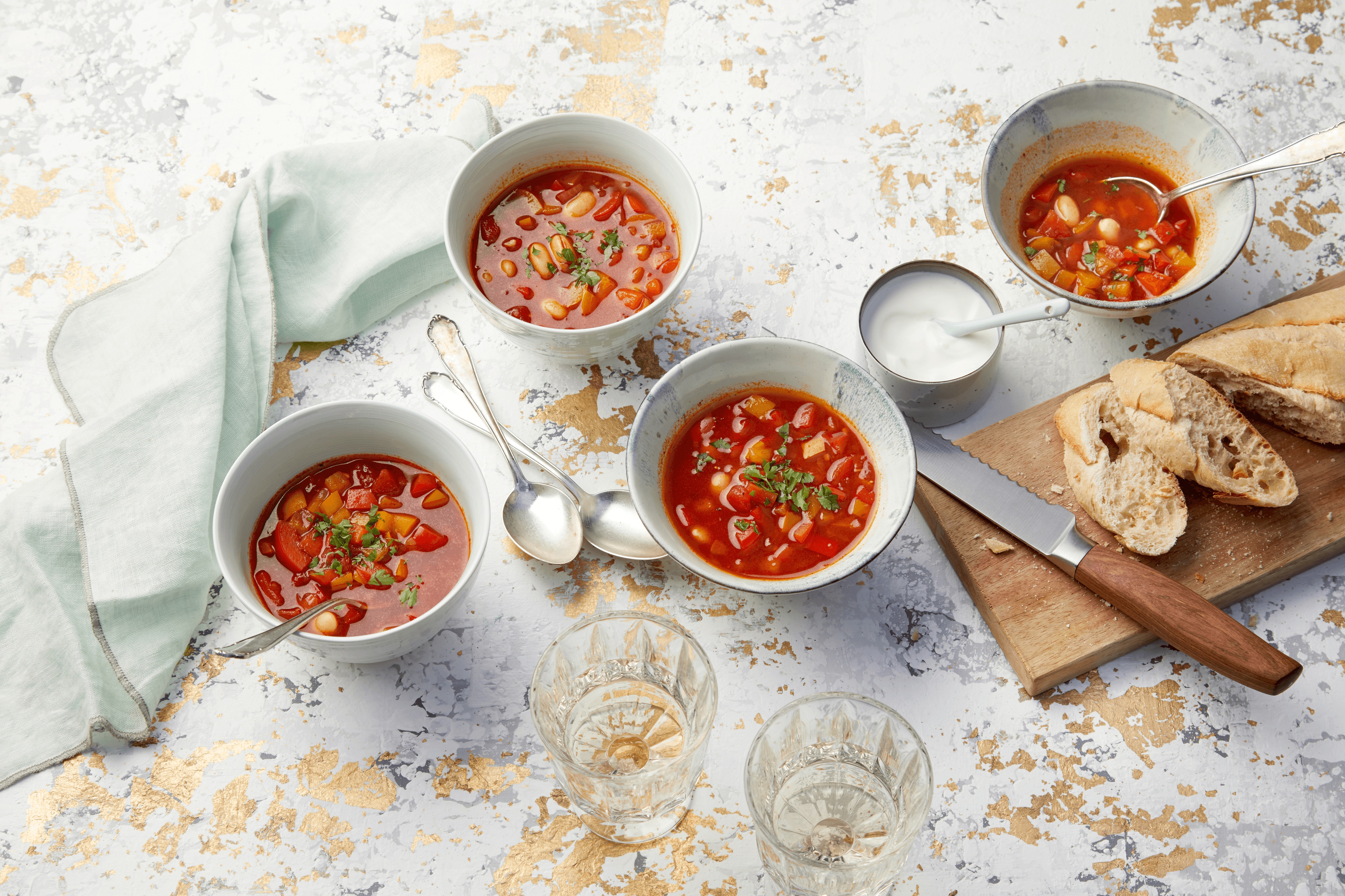 Vegetarische Partysuppe Mit Bohnen Rezept - REWE.de