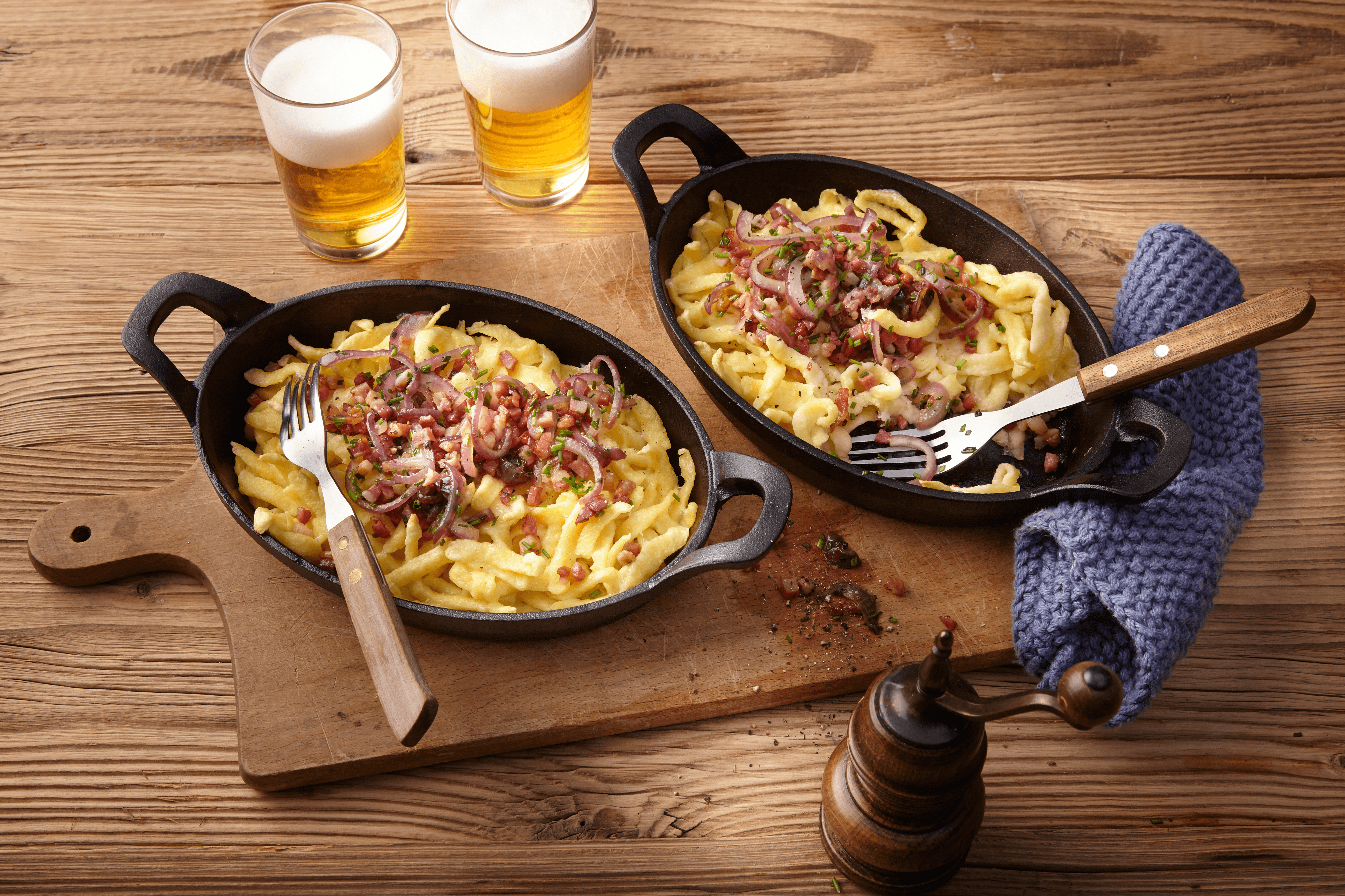 Käsespätzle mit Schinken Rezept - REWE.de