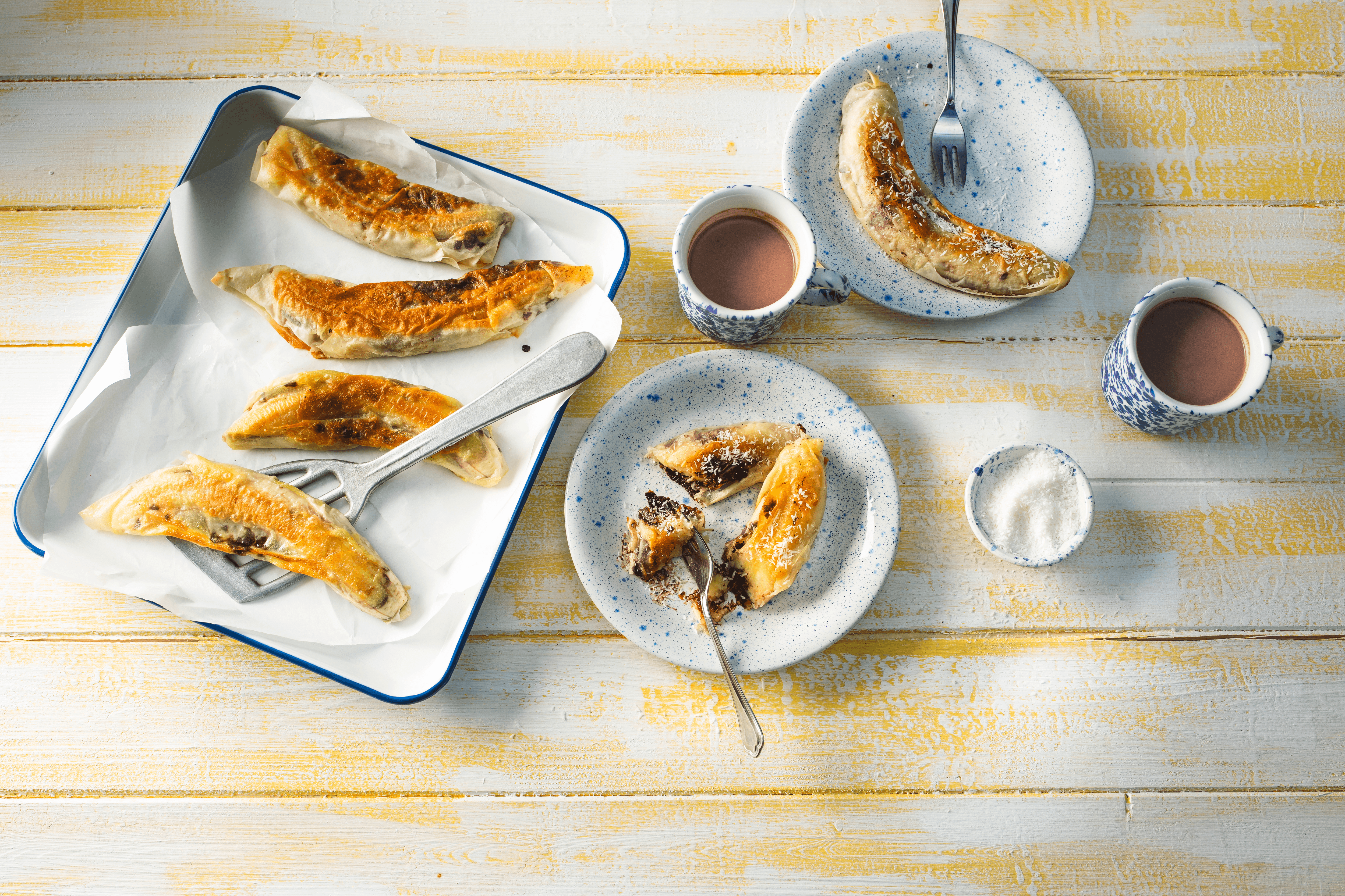 Röllchen mit Banane und Schokolade Rezept - REWE.de