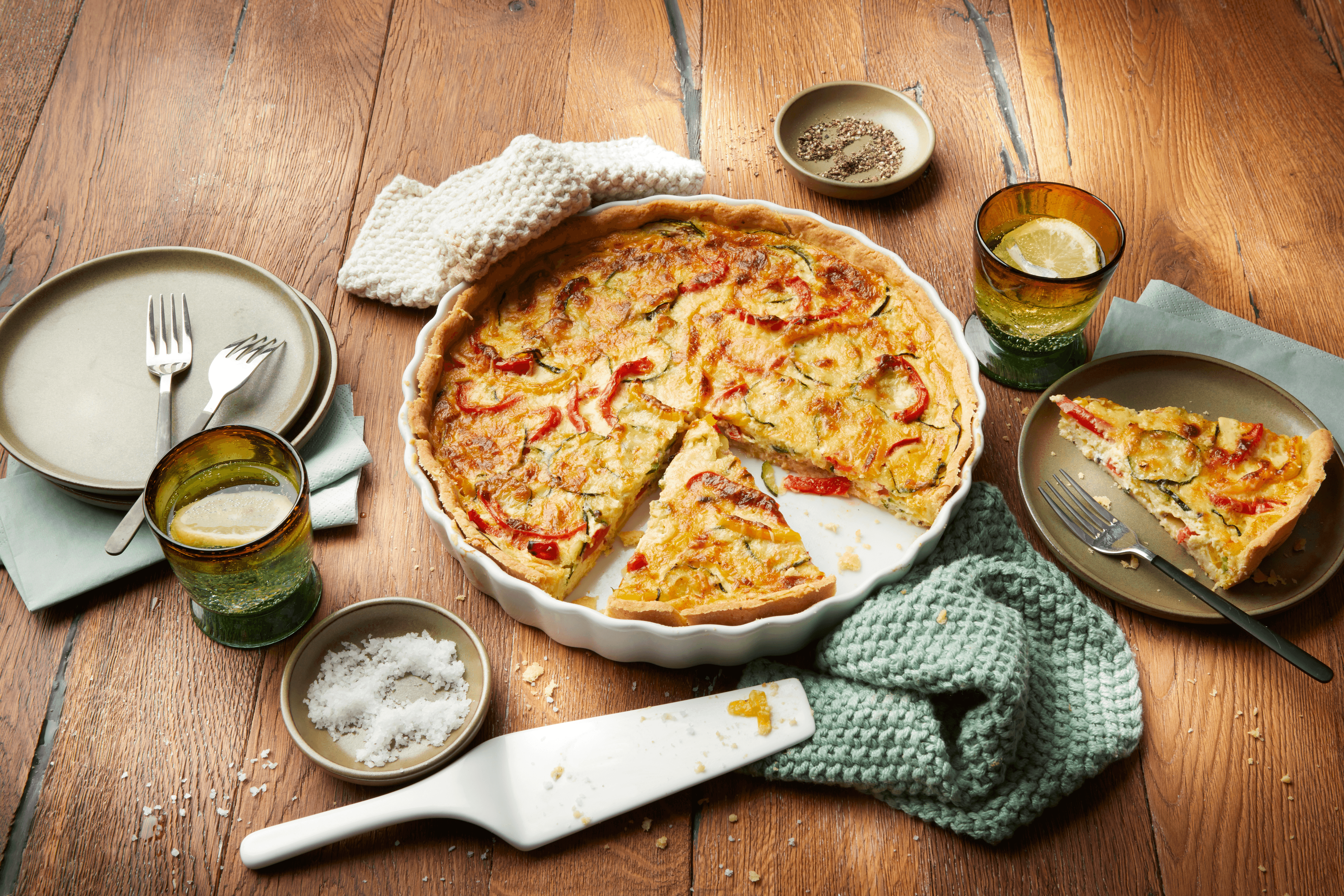 Gemüse-Quiche Rezept - REWE.de