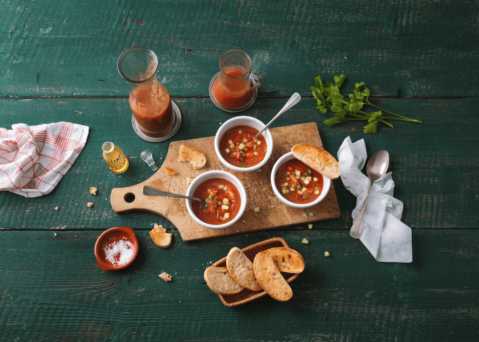 Gazpacho: Kalte Gemüsesuppe