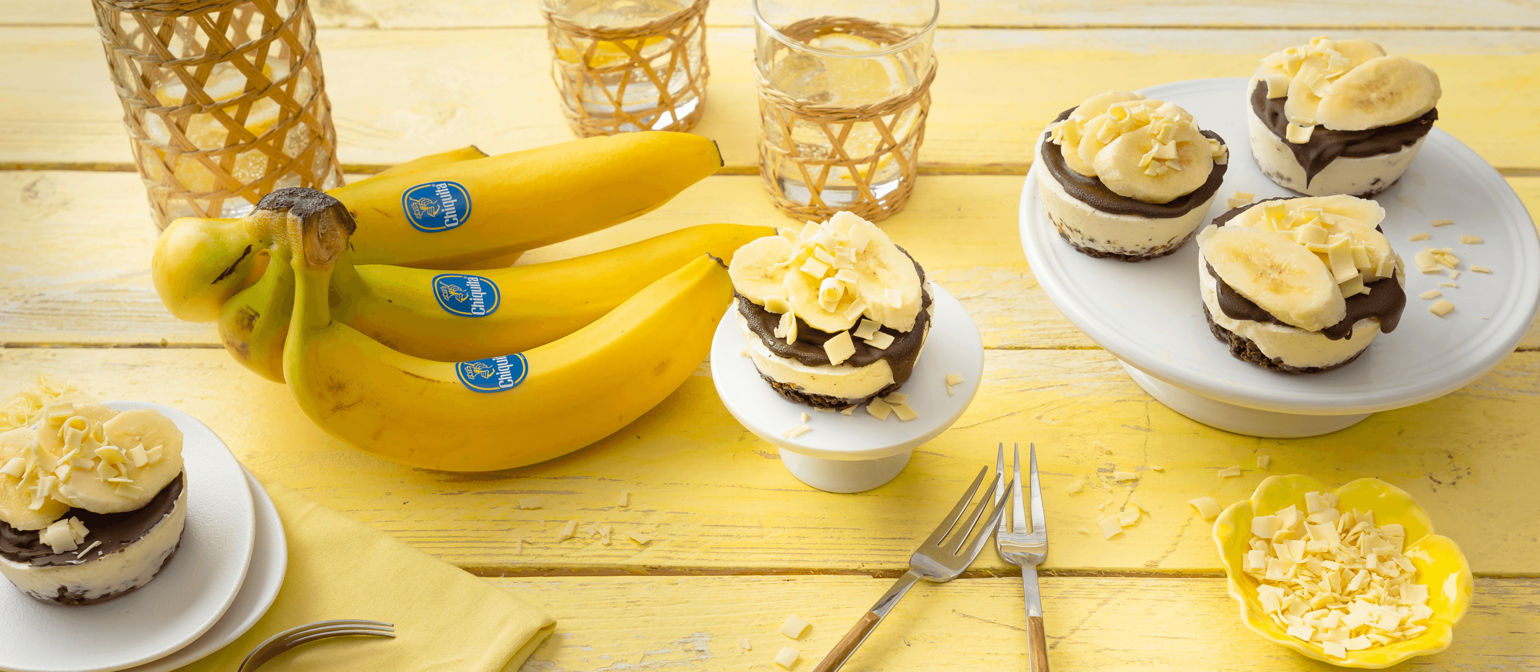 Eismuffins mit Chiquita Bananen-Joghurtcreme