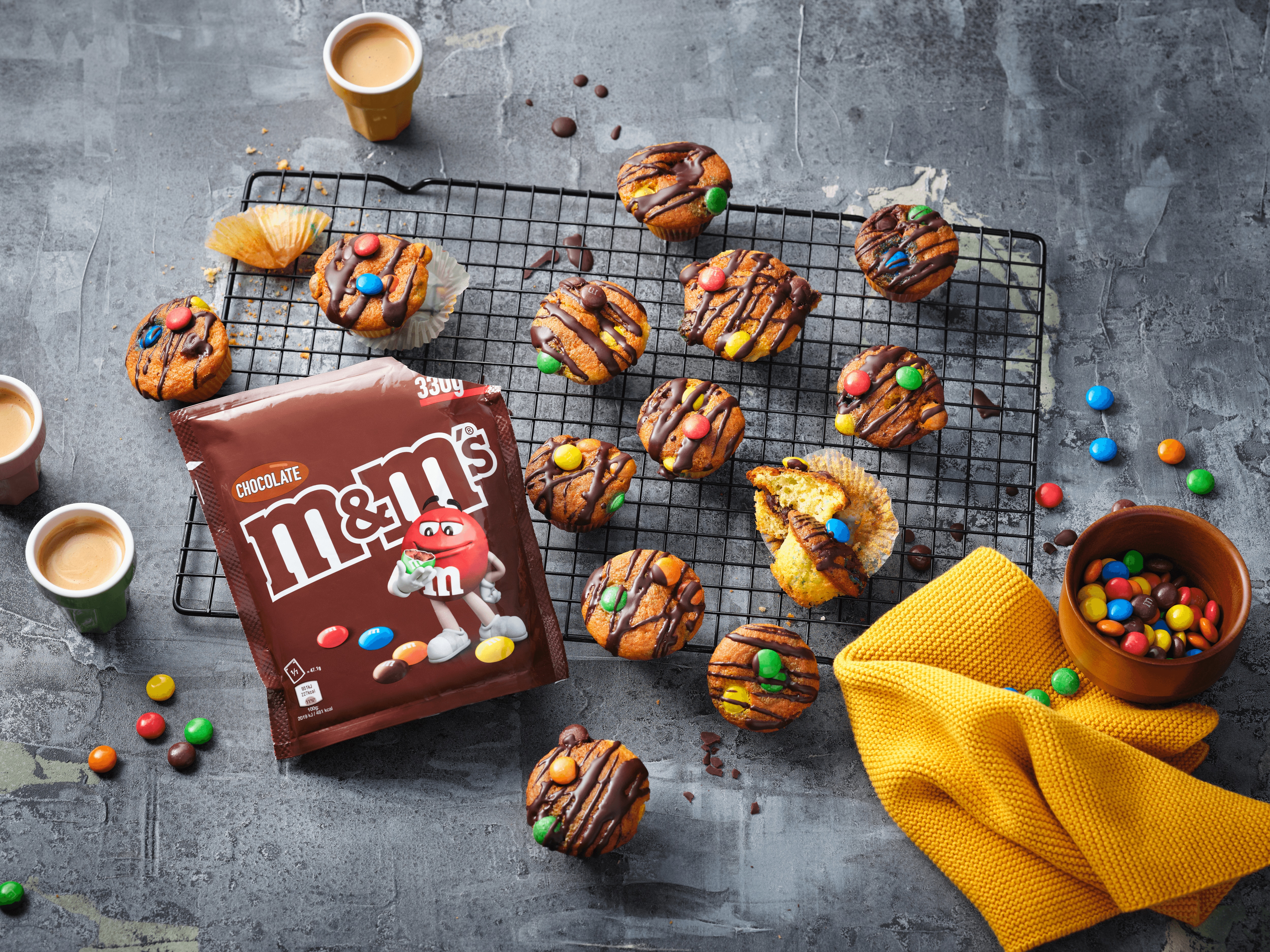 Mini-Muffins mit m&m's Choco