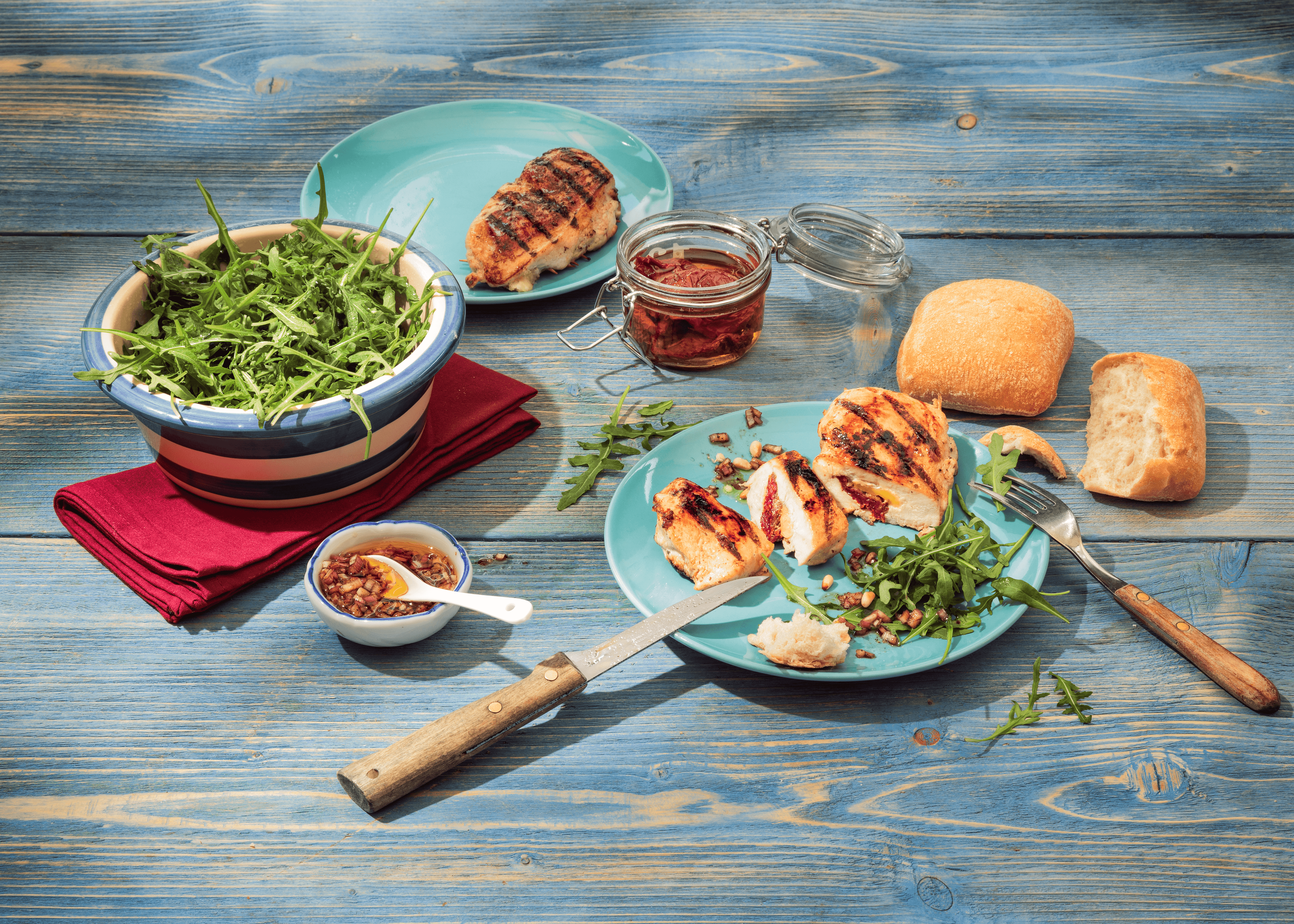 Gefüllte Hähnchenbrust vom Grill Rezept - REWE.de