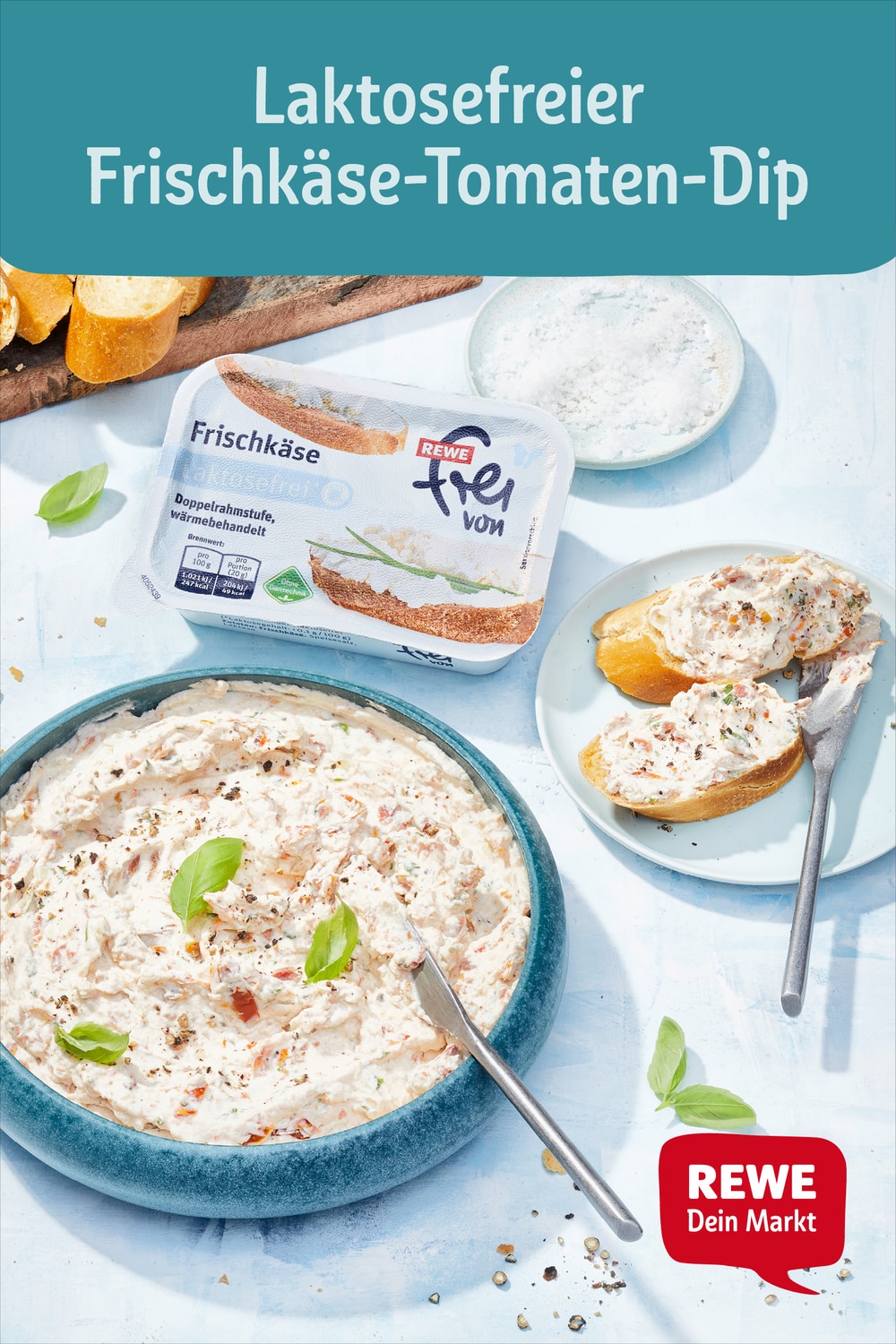 Laktosefreier Frischkäse-Tomaten-Dip Rezept - REWE.de