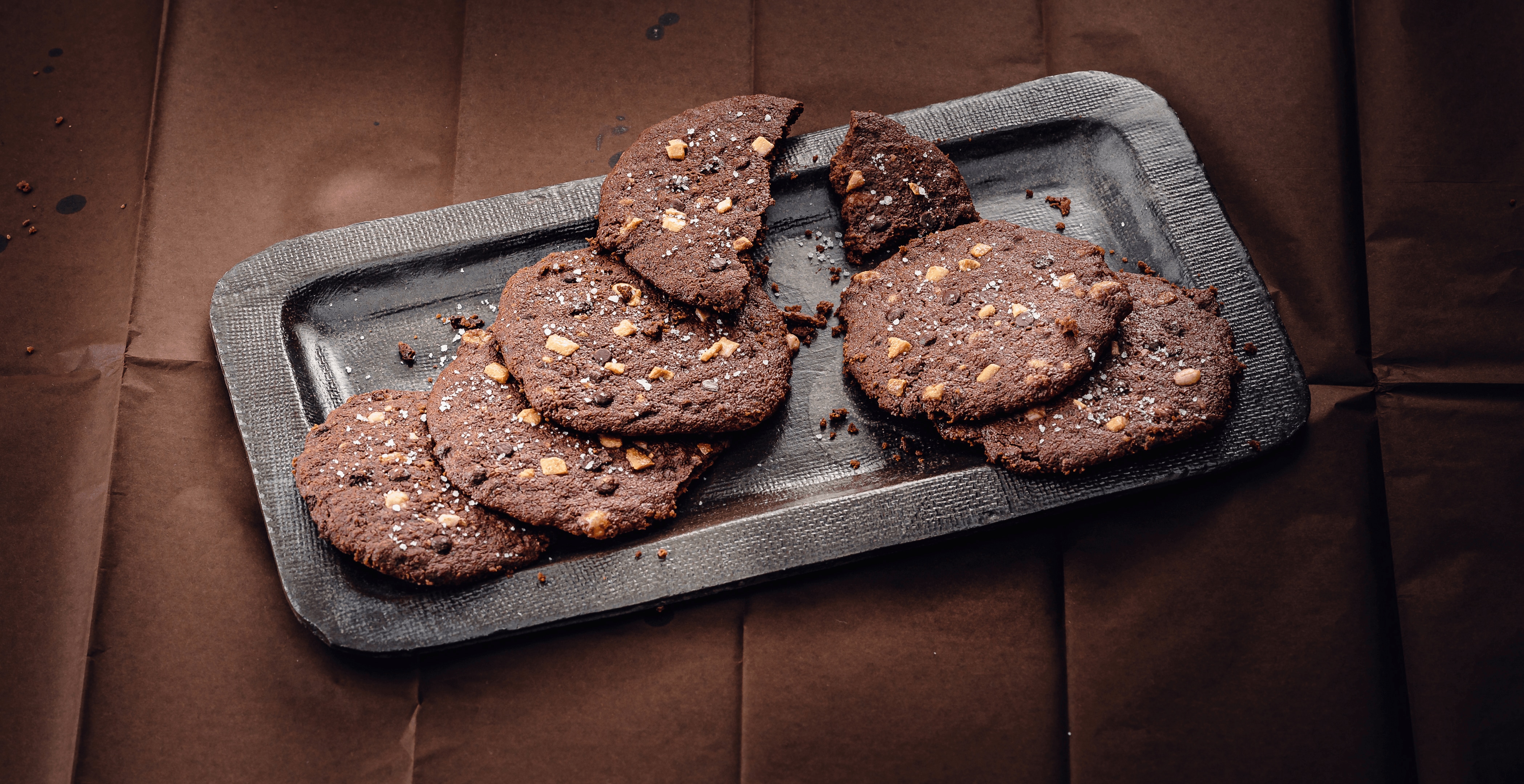 Vegane Triple Choc Cookies