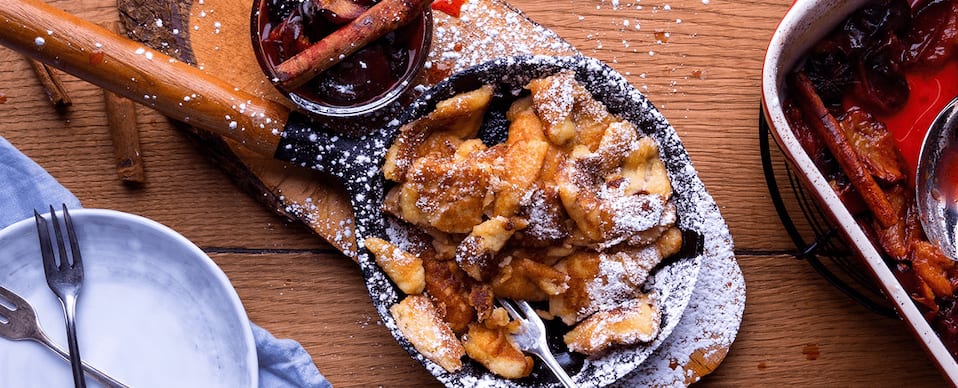 Kaiserschmarrn mit Zwetschgenröster