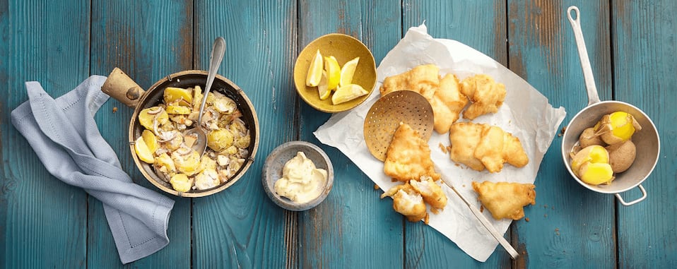 Backfisch mit Kartoffelsalat