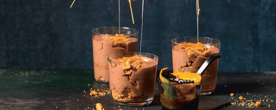 Chocolate-Chai-Creme mit Gewürzorangen