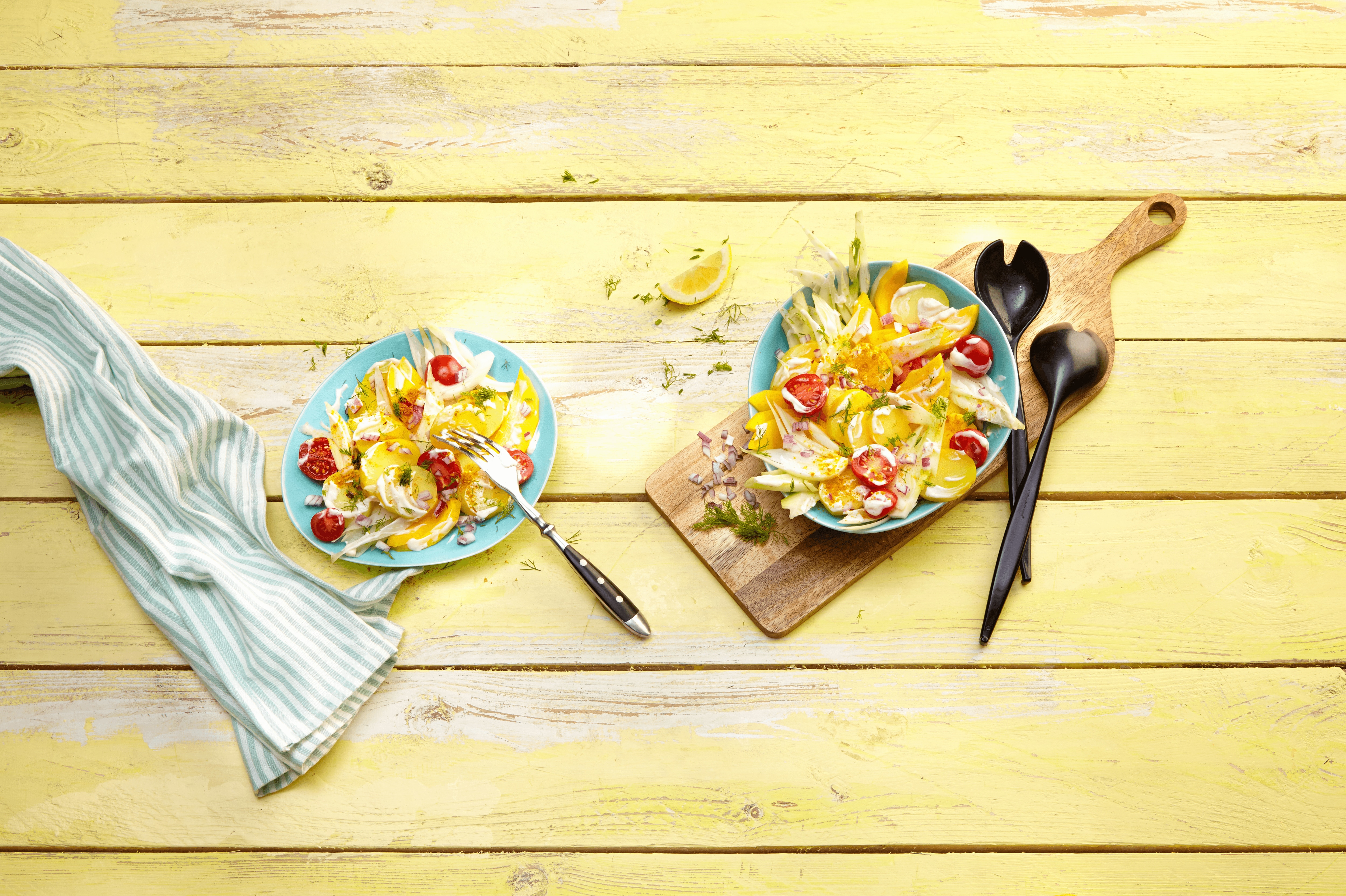 Klassischer Kartoffelsalat - neu interpretiert mit Mango & Fenchel