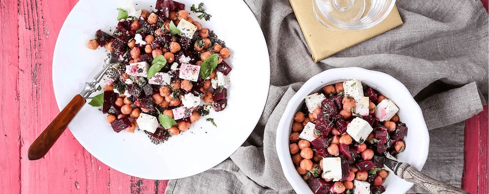 Rote Bete Salat mit Chia-Topping