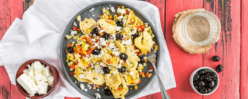 Tortellonisalat mit Feta