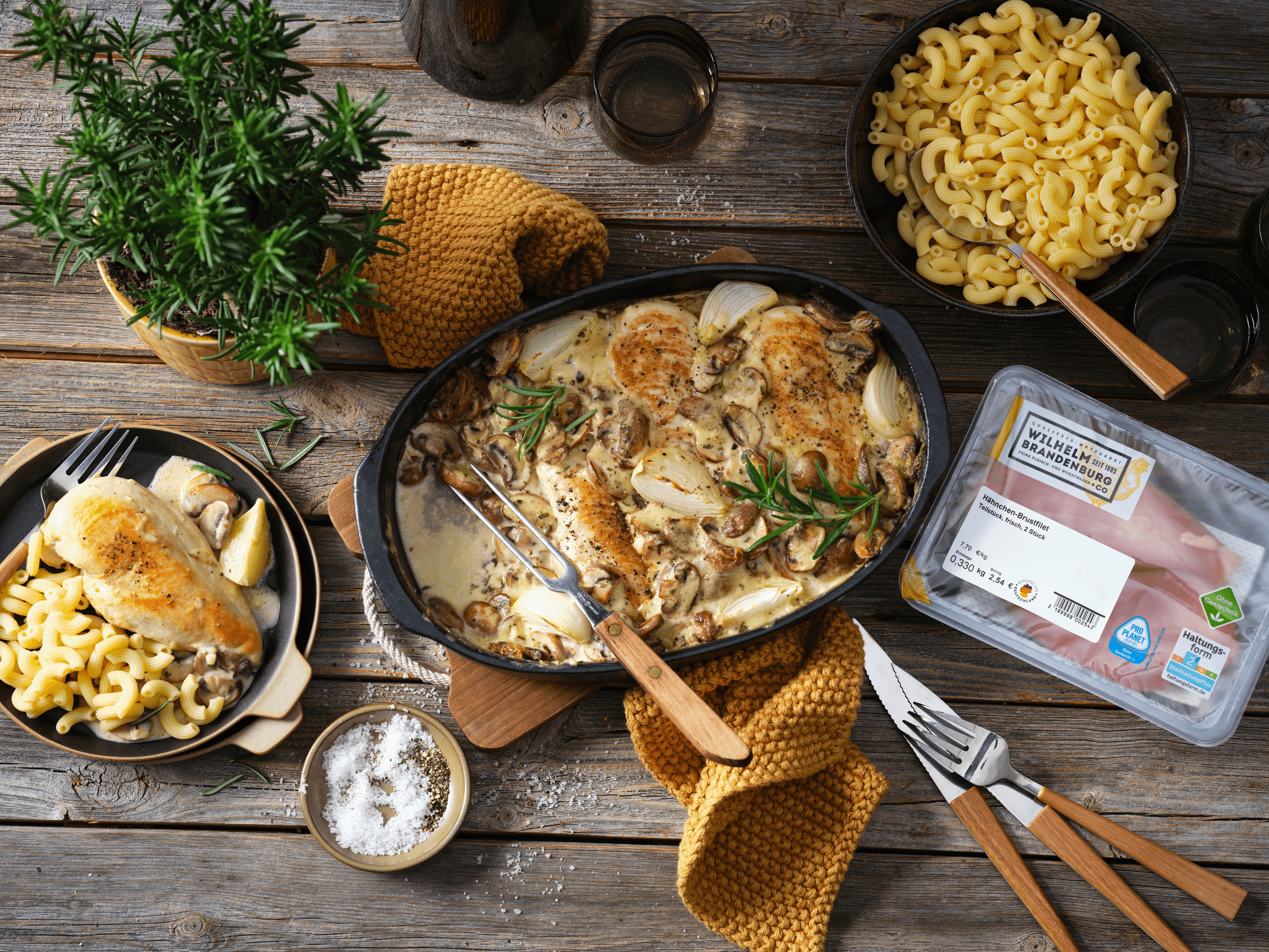 Hähnchenbrustfilet überbacken mit Champignons Rezept - REWE.de