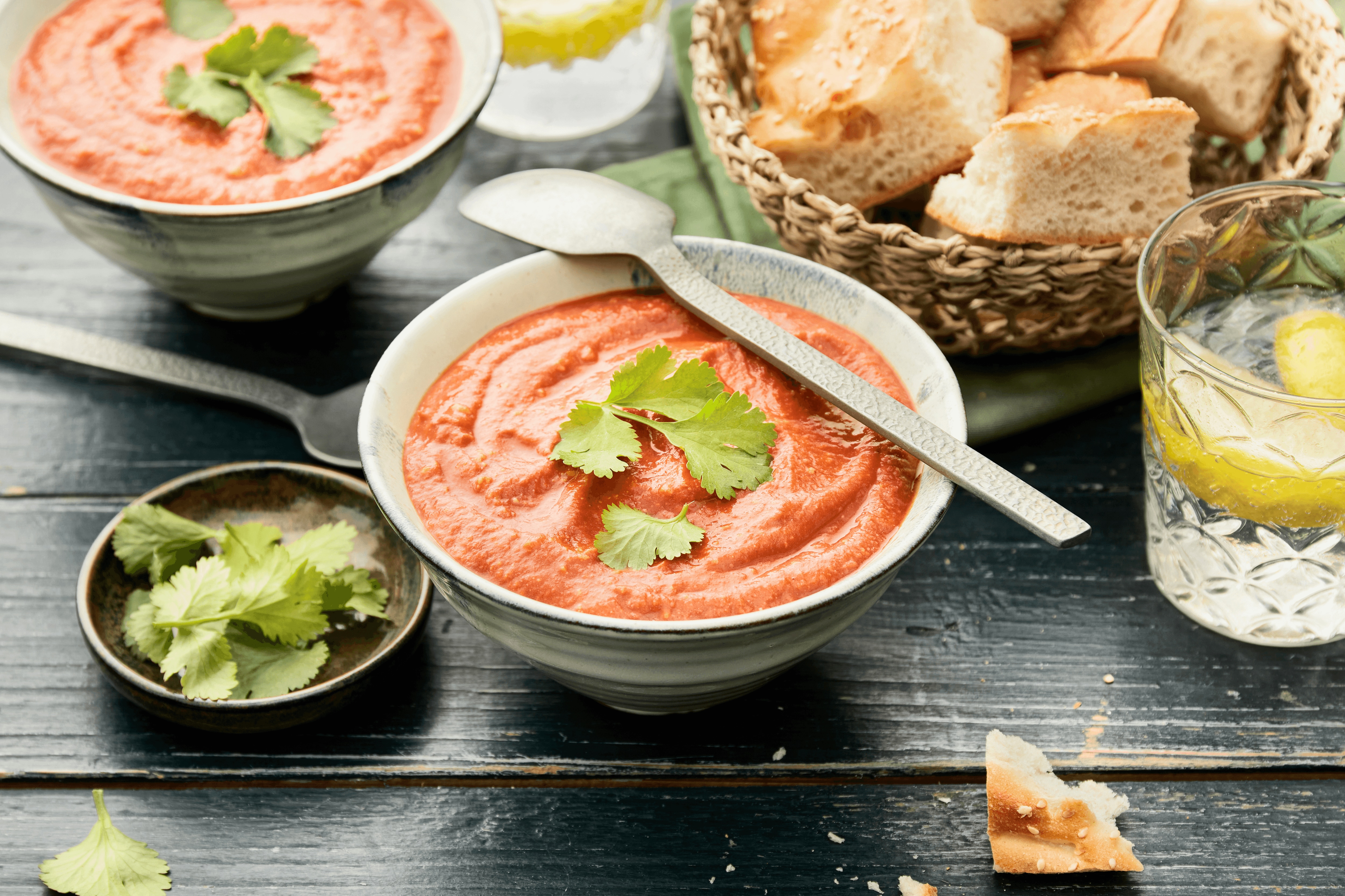 Tomaten-Erdnuss-Suppe