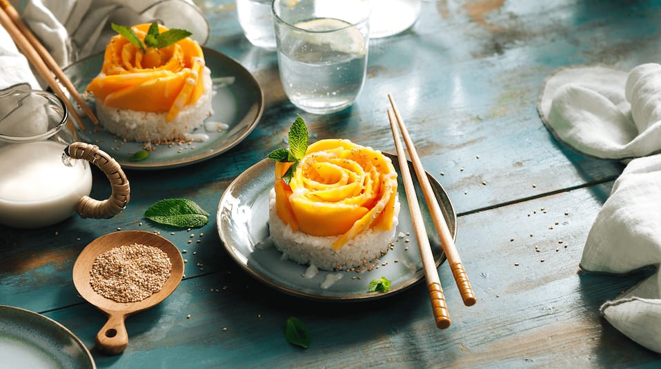 Sticky Rice mit Mango