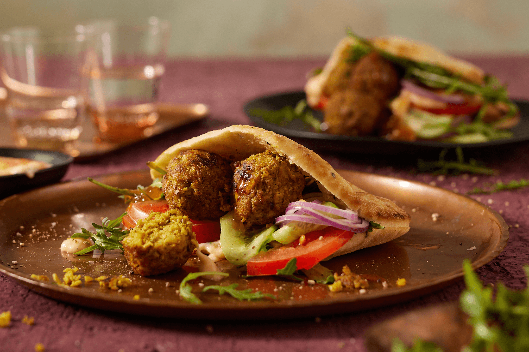 Gemüse-Pita mit Falafel Rezept - REWE.de