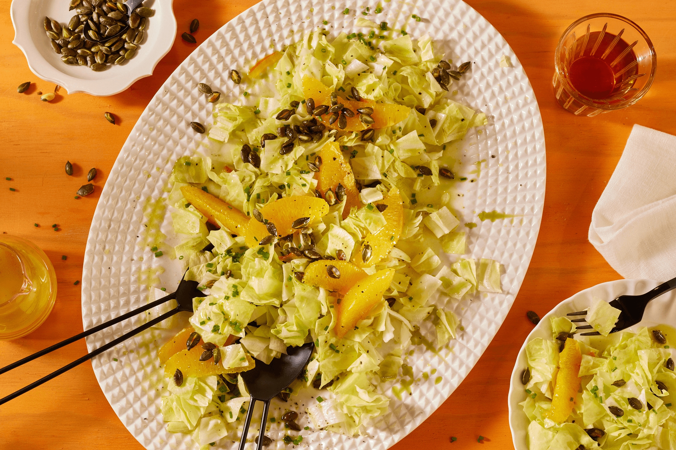 Zuckerhut-Salat mit Orangen