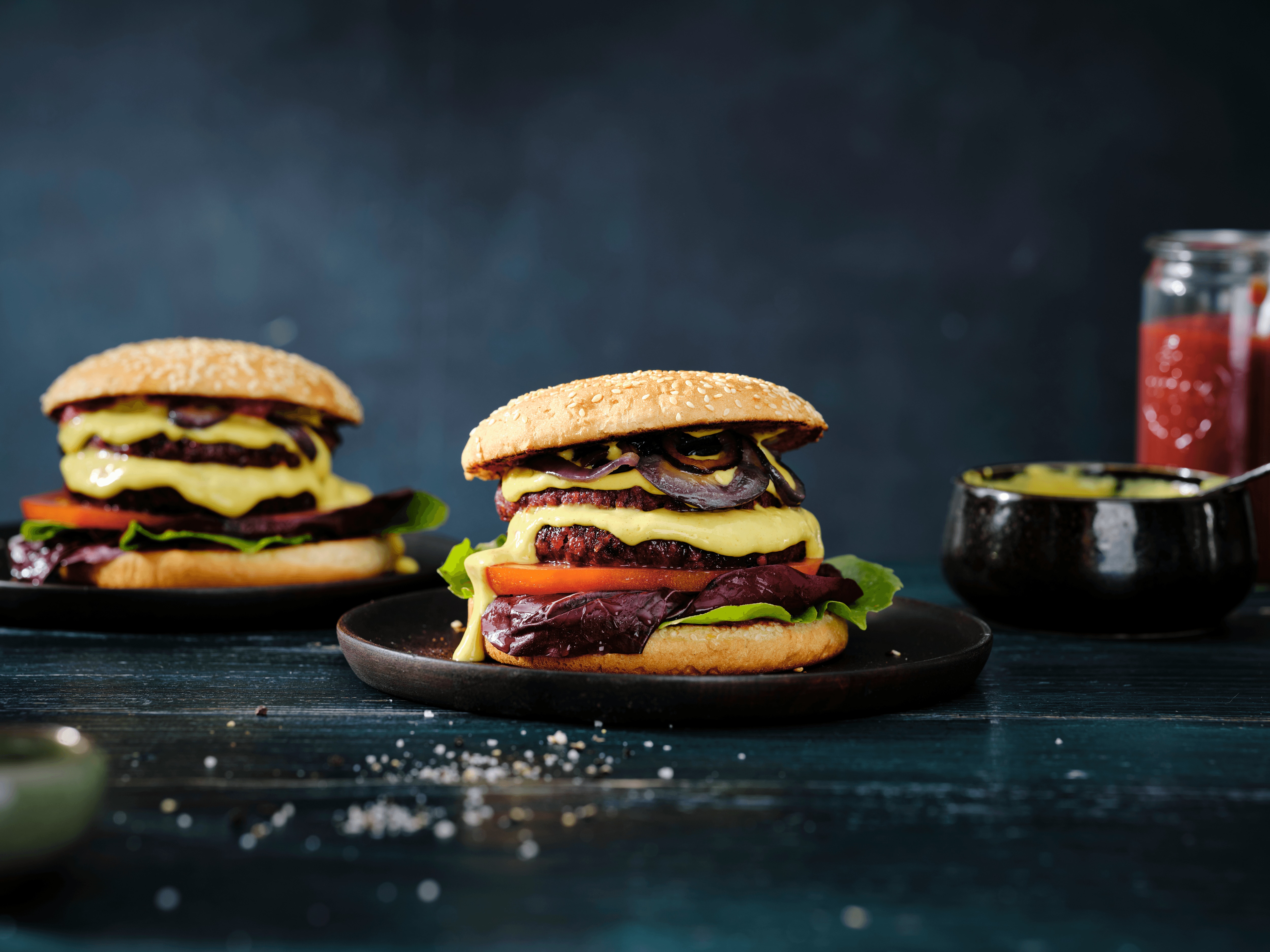 Veganer Smash Burger